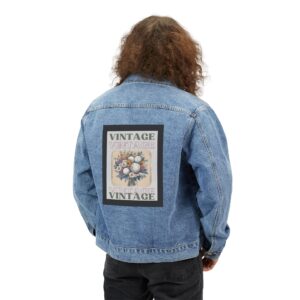 Volleyball is Vintage Oversized  Denim Jacket