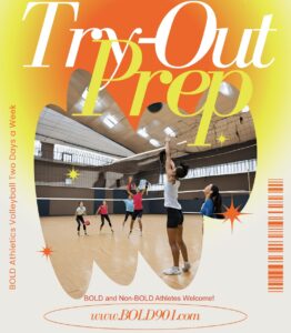 Young athletes athletes training for volleyball tryouts at BOLD Athletics in Memphis, Collierville, Piperton, Arlington, Bartlett, Olive Branch
