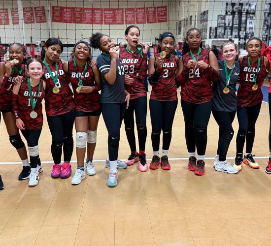 Volleyball players gold medal champions
